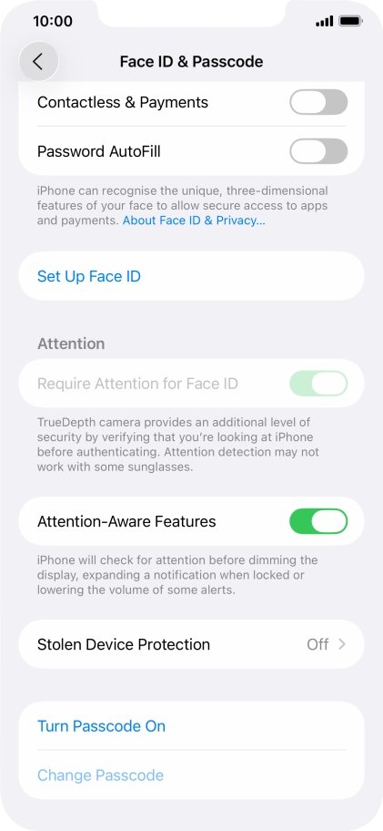 Press Set Up Face ID.