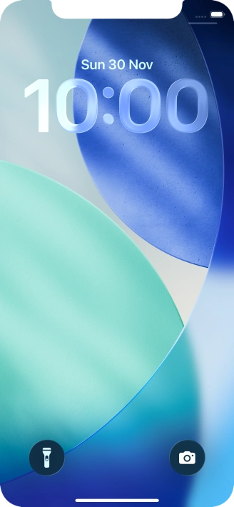 Slide your finger upwards starting from the bottom of the screen.