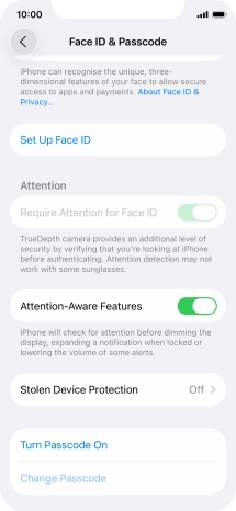 Press Set Up Face ID.