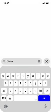 Press the search icon.