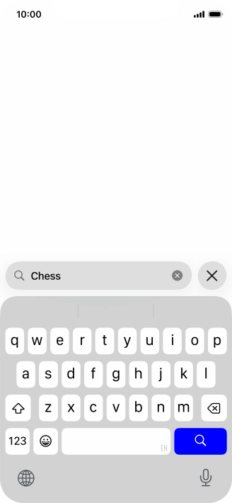Press the search icon.