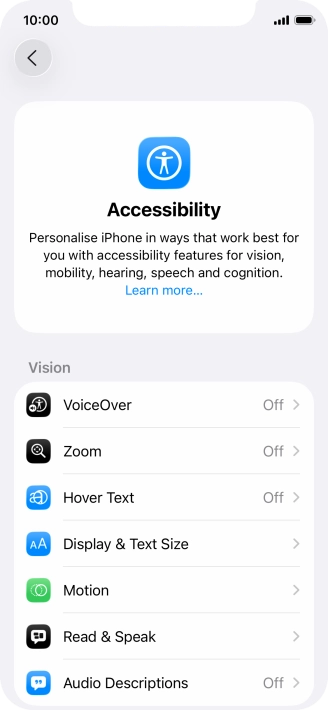 Press the required category below 