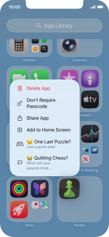 Press Don't Require Passcode.