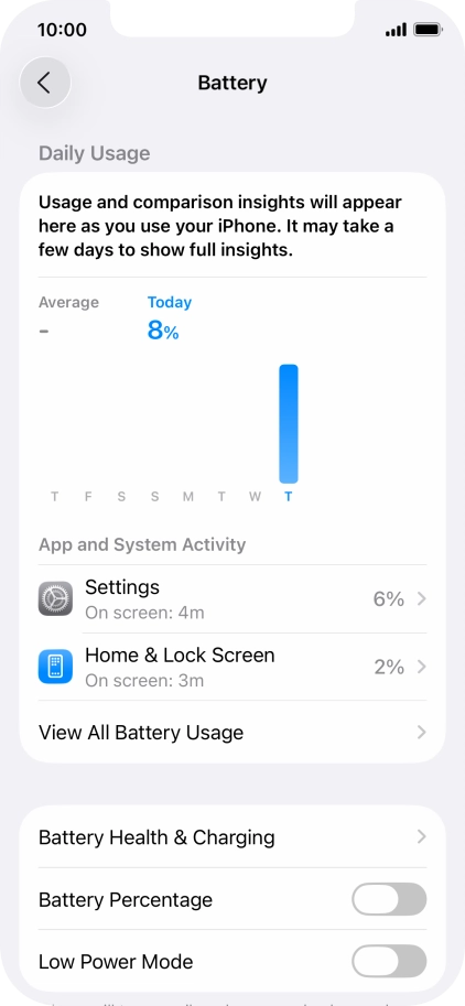 Press Battery Health & Charging.