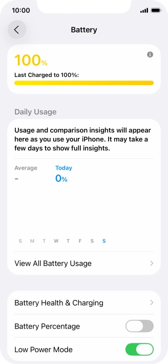 Slide your finger upwards starting from the bottom of the screen to return to the home screen.