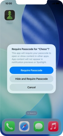Press Require Passcode.