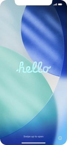 Slide your finger upwards starting from the bottom of the screen.