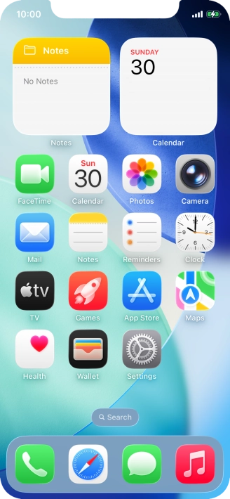 When the battery charging icon is displayed, the battery is charging.