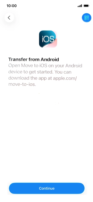 To transfer content to your phone, you need to install the app 