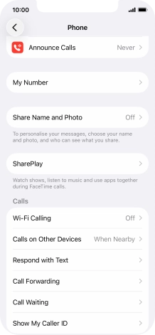 Press Wi-Fi Calling.