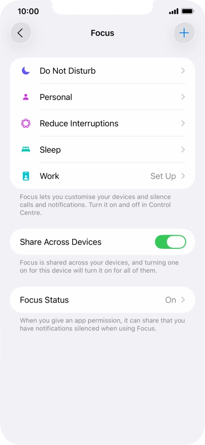 Press Do Not Disturb.