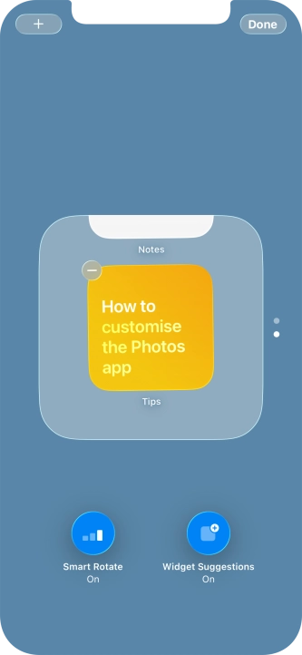 Press Smart Rotate to turn the function on or off.