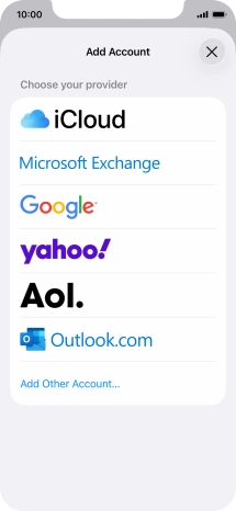 Press Add Other Account....