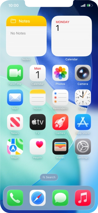 When the battery charging icon is displayed, the battery is charging.