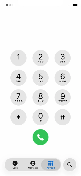 Key in ##002# and press the call icon.