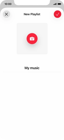 Press the confirm icon.