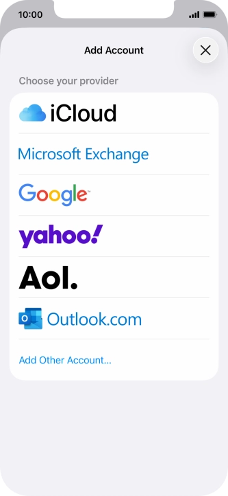 Press Add Other Account....