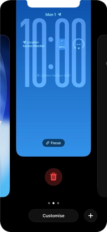 Press the delete icon.