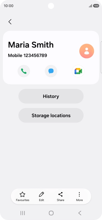 Press the Home key to return to the home screen.