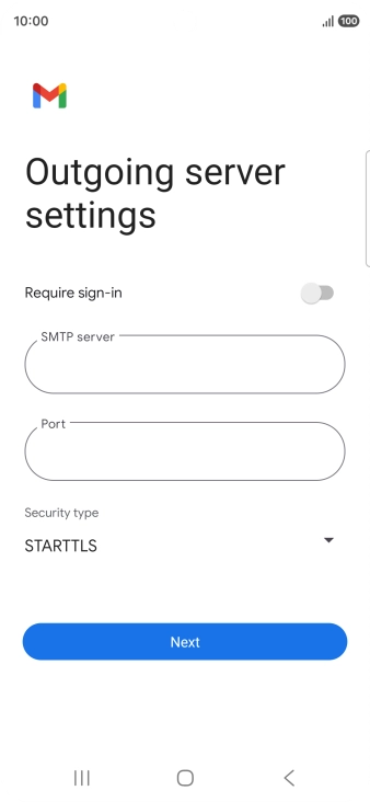 Press the field below 