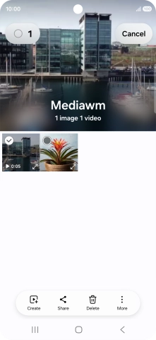Press the select all icon.