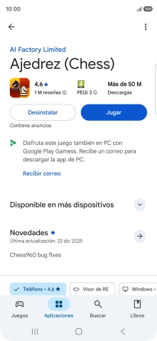 Pulsa Desinstalar.