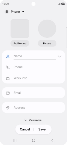 Press the address book drop down list.