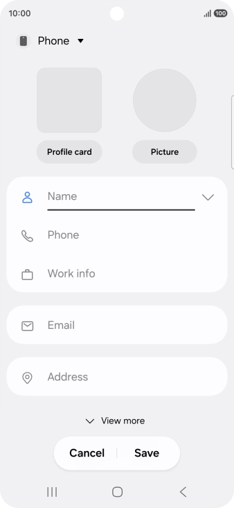 Press the address book drop down list.