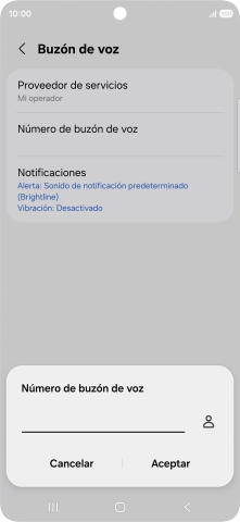 Introduce 22177 y pulsa Aceptar.