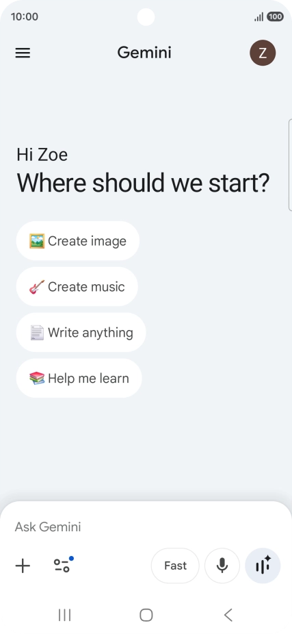 Press the profile icon. Press the profile icon.