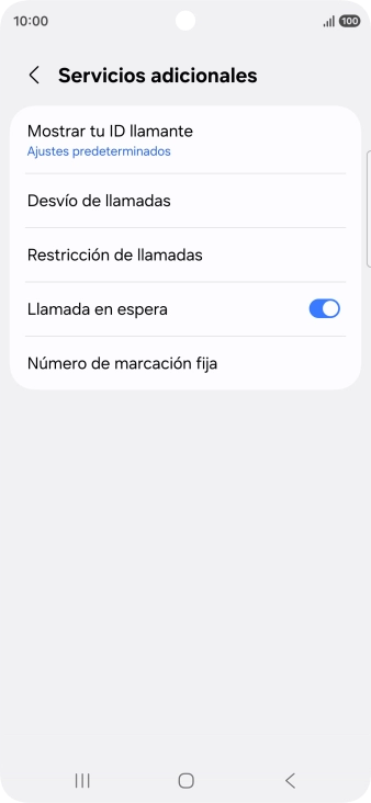 Pulsa Número de marcación fija.