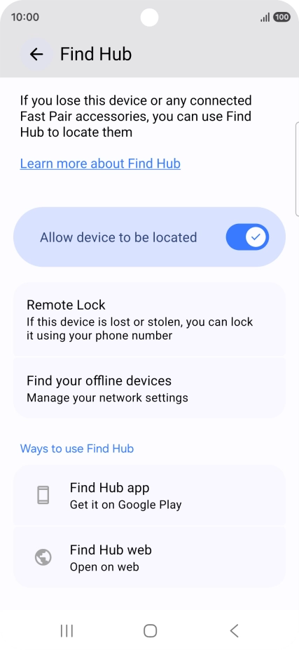 Press the Home key to return to the home screen. Press the Home key to return to the home screen.