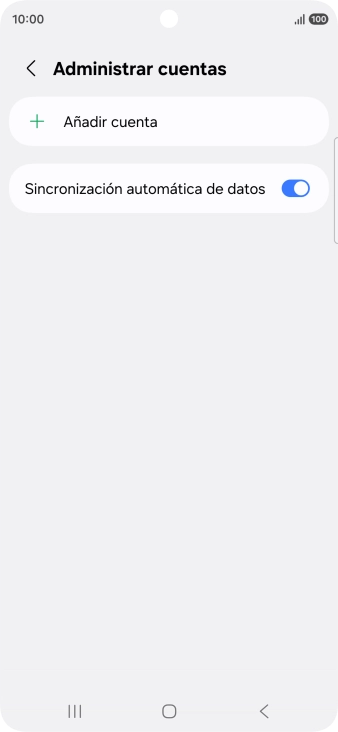 Pulsa Añadir cuenta.