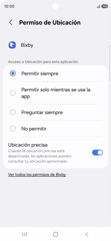 Pulsa el ajuste deseado.