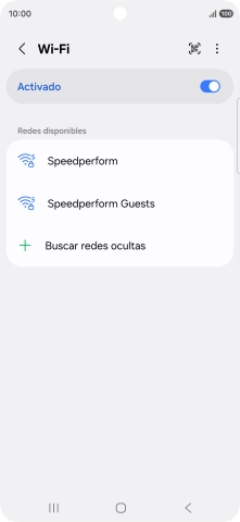 Pulsa la red wifi deseada.