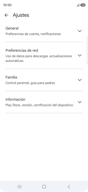Pulsa Preferencias de red.