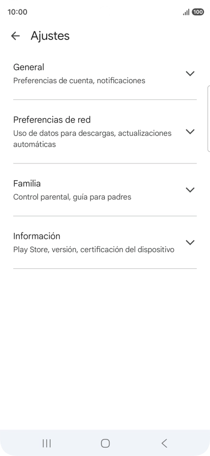 Pulsa Preferencias de red.