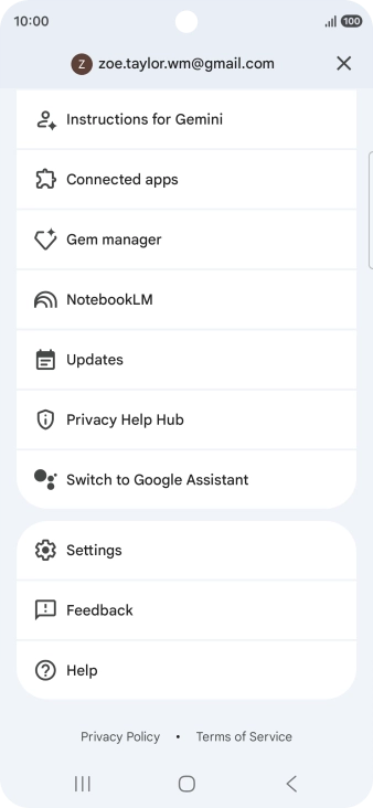 Press Settings. Press Settings.