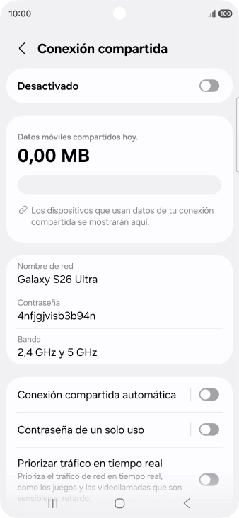 Pulsa Nombre de red.