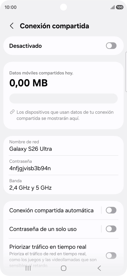 Pulsa Nombre de red.