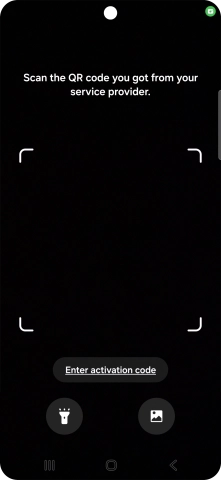 Place the QR code you've received inside the phone camera frame to scan the code.