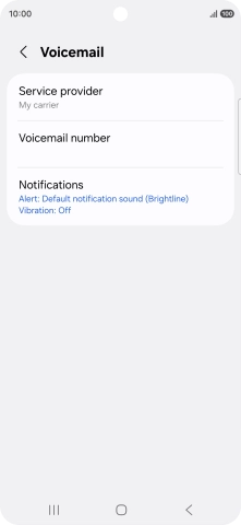 Press Voicemail number. Press Voicemail number.