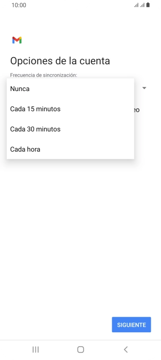 Pulsa el ajuste deseado.