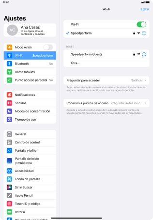 Desliza el dedo hacia arriba desde la parte inferior de la pantalla para terminar y volver a la pantalla de inicio.