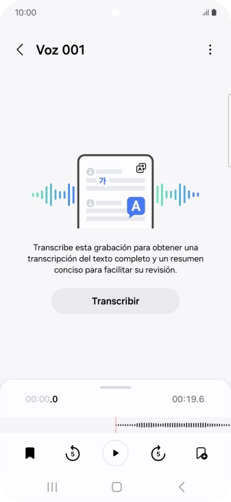 Pulsa Transcribir. Pulsa Transcribir.