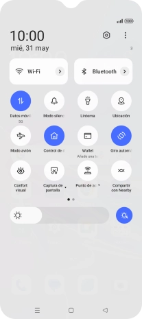 Pulsa el icono de ajustes.