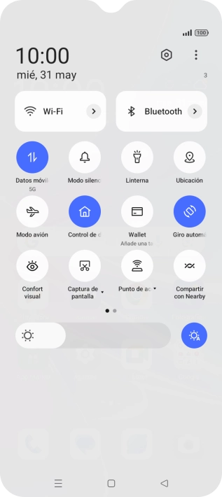 Pulsa el icono de ajustes.