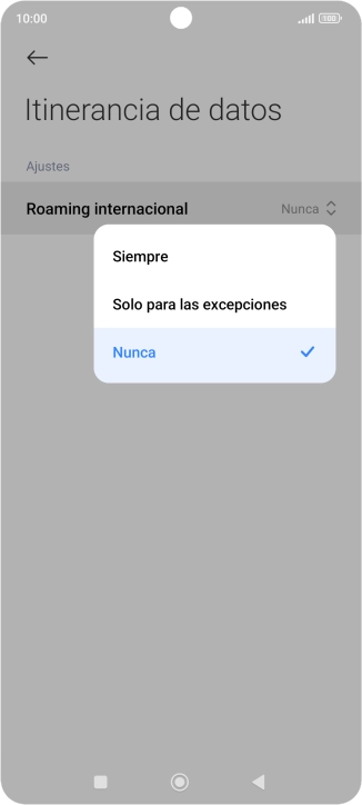 Pulsa el ajuste deseado para activar o desactivar la función.