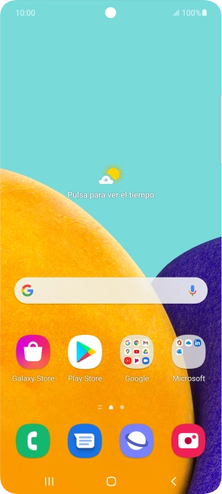 Desliza dos dedos hacia abajo desde la parte superior de la pantalla.