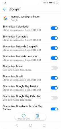 Pulsa la tecla de inicio para terminar y regresar a la pantalla de inicio.